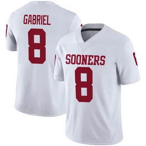 Men's Jordan Brand Dillon Gabriel Crimson Oklahoma Sooners NIL Replica Football Jersey Size: Extra Large